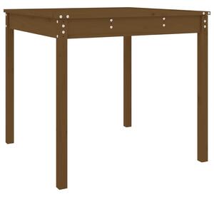 Záhradný stolík medovohnedý 82,5x82,5x76 cm borovicový masív