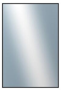 DANTIK - Zrkadlo v rámu, rozmer s rámom 80x160 cm z lišty Hliník čierna lesklá (7269016)