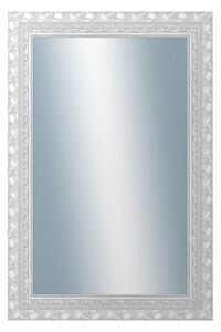 DANTIK - Zrkadlo v rámu, rozmer s rámom 80x160 cm z lišty ROKOKO strieborná hádzaná (2881)
