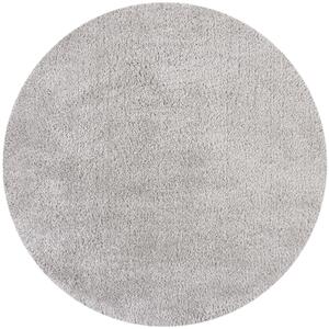 Flair Rugs koberce Kusový koberec Shaggy Teddy Grey kruh - 133x133 (priemer) kruh cm