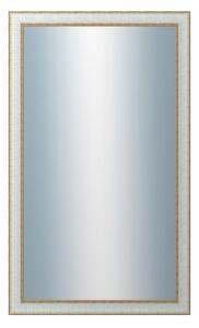DANTIK - Zrkadlo v rámu, rozmer s rámom 60x100 cm z lišty DOPRODEJMETAL bielozlatá (3023)
