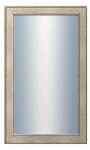 DANTIK - Zrkadlo v rámu, rozmer s rámom 60x100 cm z lišty TOOTH strieborná (2779)