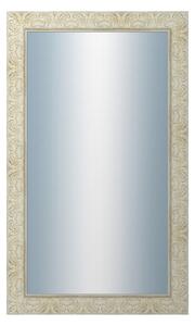 Zrkadlo v rámu Dantik rozmer s rámom 60x100 cm z lišty PRAHA biela (2930)