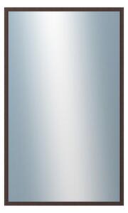 DANTIK - Zrkadlo v rámu, rozmer s rámom 60x100 cm z lišty KASETTE hnedá (2757)