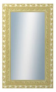 DANTIK - Zrkadlo v rámu, rozmer s rámom 60x100 cm z lišty ROKOKO zlatá hádzaná (2882)