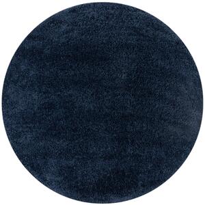 Flair Rugs koberce Kusový koberec Shaggy Teddy Navy kruh - 133x133 (priemer) kruh cm