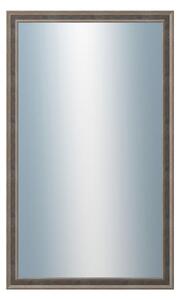 DANTIK - Zrkadlo v rámu, rozmer s rámom 60x100 cm z lišty TOOTH malá striebornočierna (3164)