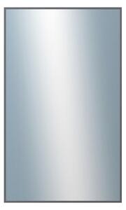 DANTIK - Zrkadlo v rámu, rozmer s rámom 60x100 cm z lišty Hliník platina (7003019)