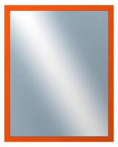 DANTIK - Zrkadlo v rámu, rozmer s rámom 40x50 cm z lišty PASTELKA oranžová rovná (2563)