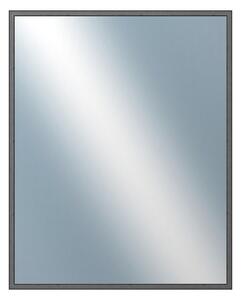 DANTIK - Zrkadlo v rámu, rozmer s rámom 40x50 cm z lišty Hliník grafit drásaná (7269224)