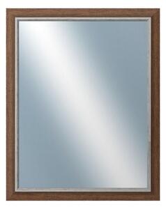 DANTIK - Zrkadlo v rámu, rozmer s rámom 40x50 cm z lišty TAIGA hnedá (3107)