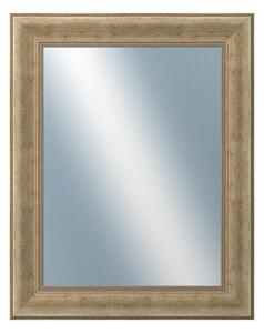 DANTIK - Zrkadlo v rámu, rozmer s rámom 40x50 cm z lišty KŘÍDLO malé zlaté patina (2774)