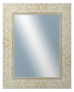 DANTIK - Zrkadlo v rámu, rozmer s rámom 40x50 cm z lišty PRAHA biela (2930)
