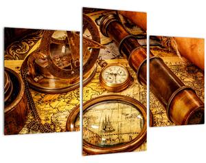 Obraz - Historické pomôcky námorníkov (90x60 cm)