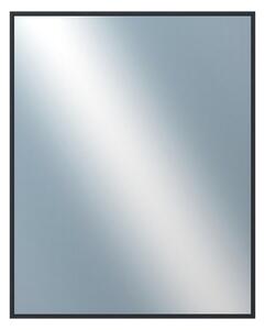 DANTIK - Zrkadlo v rámu, rozmer s rámom 40x50 cm z lišty Hliník čierna (7001021)