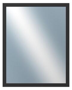 DANTIK - Zrkadlo v rámu, rozmer s rámom 40x50 cm z lišty Hliník čierna (7005021)