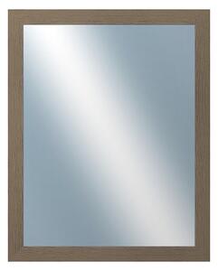DANTIK - Zrkadlo v rámu, rozmer s rámom 40x50 cm z lišty ATHINA hnedá (3041)