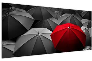 Obraz otvorených dáždnikov (120x50 cm)