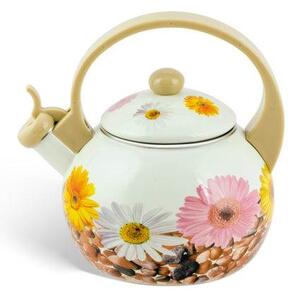 WELLHOX 7 dielna sada hrncov s čajníkom s nádherným kvetinovým motívom