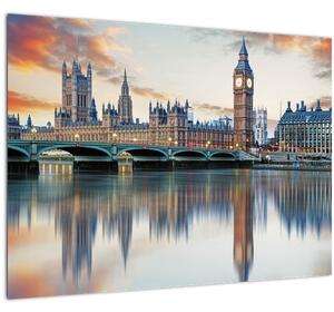 Obraz - Londýnske Houses of Parliament (70x50 cm)