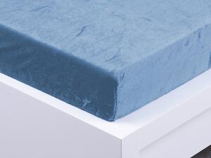 XPOSE® Detská mikroplyšová plachta Exclusive - nová modrá 70x140 cm
