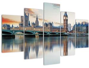 Obraz - Londýnske Houses of Parliament (150x105 cm)