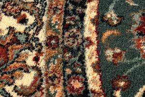 Vlnený koberec KASHQAI 4362 410 kruh, zeleno / béžový