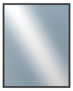 DANTIK - Zrkadlo v rámu, rozmer s rámom 40x50 cm z lišty Hliník čierna (7269021)
