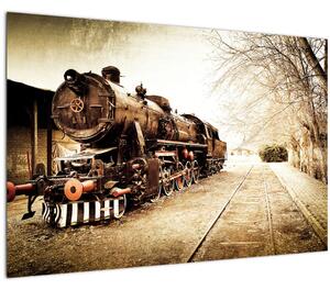 Obraz - Historická lokomotíva (90x60 cm)