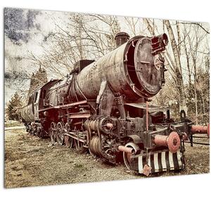 Historický obraz lokomotívy (70x50 cm)