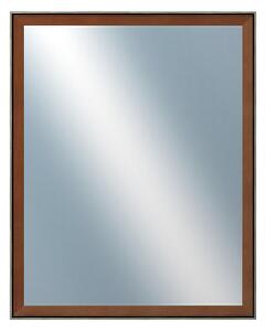 DANTIK - Zrkadlo v rámu, rozmer s rámom 40x50 cm z lišty Inclinata colori hnedá (3135)