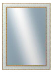 DANTIK - Zrkadlo v rámu, rozmer s rámom 50x70 cm z lišty DOPRODEJMETAL bielozlatá (3023)