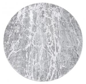 Moderný MEFE koberec okrúhly 6182 Beton, sivý