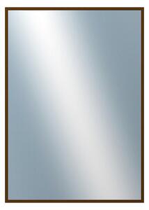 DANTIK - Zrkadlo v rámu, rozmer s rámom 50x70 cm z lišty Hliník hnedá (7269211)
