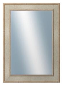 DANTIK - Zrkadlo v rámu, rozmer s rámom 50x70 cm z lišty TOOTH strieborná (2779)