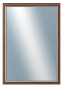 DANTIK - Zrkadlo v rámu, rozmer s rámom 50x70 cm z lišty TAIGA hnedá (3107)