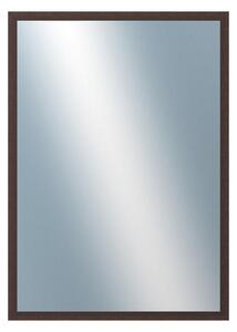 DANTIK - Zrkadlo v rámu, rozmer s rámom 50x70 cm z lišty KASETTE hnedá (2757)
