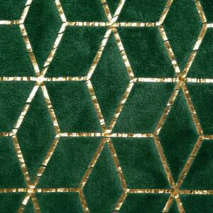 Originálny zelený prehoz na posteľ s dokonalým zlatým vzorom Zelená