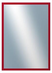 DANTIK - Zrkadlo v rámu, rozmer s rámom 50x70 cm z lišty PERLA červená lesklá (2878)