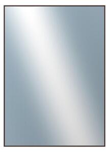 DANTIK - Zrkadlo v rámu, rozmer s rámom 50x70 cm z lišty Hliník wenge (7273516)