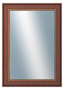 DANTIK - Zrkadlo v rámu, rozmer s rámom 50x70 cm z lišty ANGLIE hnedá Au Linka (612)