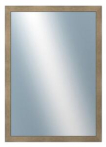 DANTIK - Zrkadlo v rámu, rozmer s rámom 50x70 cm z lišty KOSTKA platina (2785)