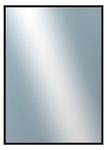 DANTIK - Zrkadlo v rámu, rozmer s rámom 50x70 cm z lišty Hliník čierna lesklá (7269016)