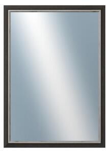 DANTIK - Zrkadlo v rámu, rozmer s rámom 50x70 cm z lišty TAIGA čierna (3108)