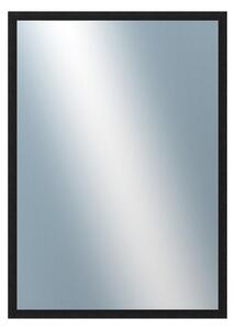 DANTIK - Zrkadlo v rámu, rozmer s rámom 50x70 cm z lišty KASETTE čierna (2759)