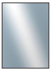 DANTIK - Zrkadlo v rámu, rozmer s rámom 50x70 cm z lišty Hliník čierna (7022021)