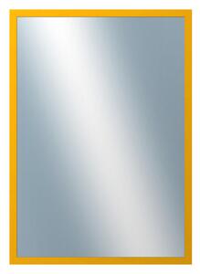 DANTIK - Zrkadlo v rámu, rozmer s rámom 50x70 cm z lišty PERLA žltá lesklá (2880)