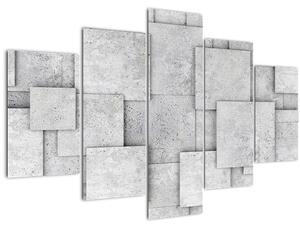Obraz - Abstrakcia betónových kachličiek (150x105 cm)