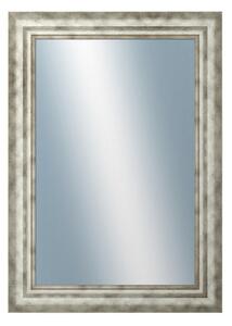 DANTIK - Zrkadlo v rámu, rozmer s rámom 50x70 cm z lišty TRITON široký strieborný (2950)