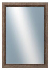 DANTIK - Zrkadlo v rámu, rozmer s rámom 50x70 cm z lišty CARRARA hnedá (2894)